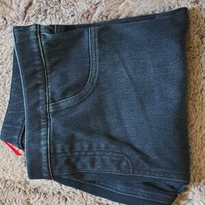 SPANX® Jean-ish Ankle Leggings skinny pull on dark wash size XL